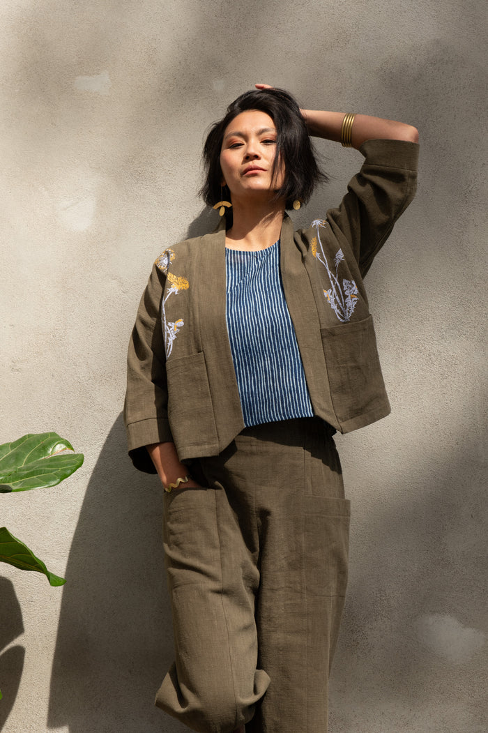 Pantalon Pétunia olive de Kazak