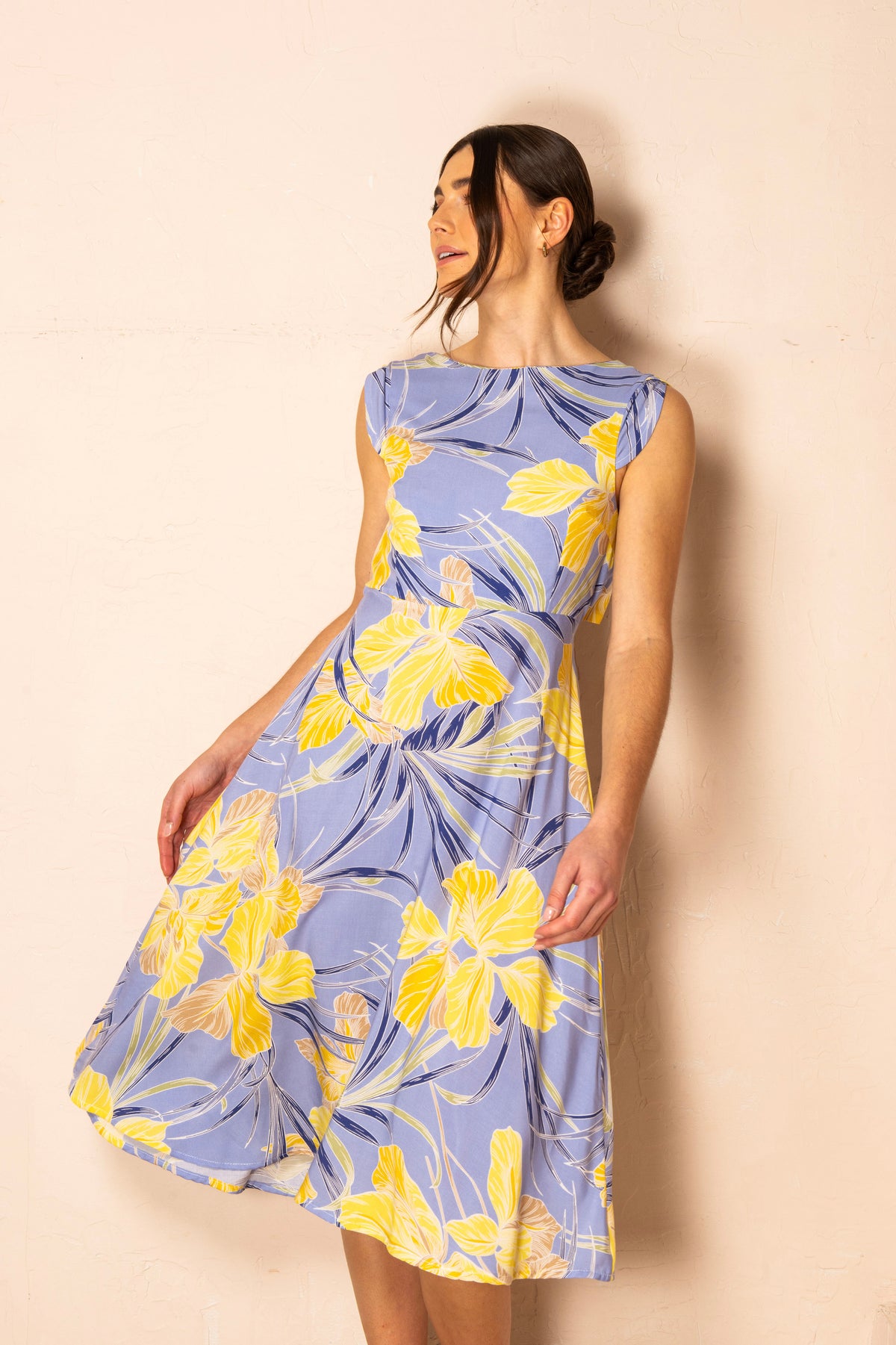 Robe Marée fleur jaunes par Cherry Bobin