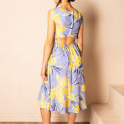 Robe Marée fleur jaunes par Cherry Bobin