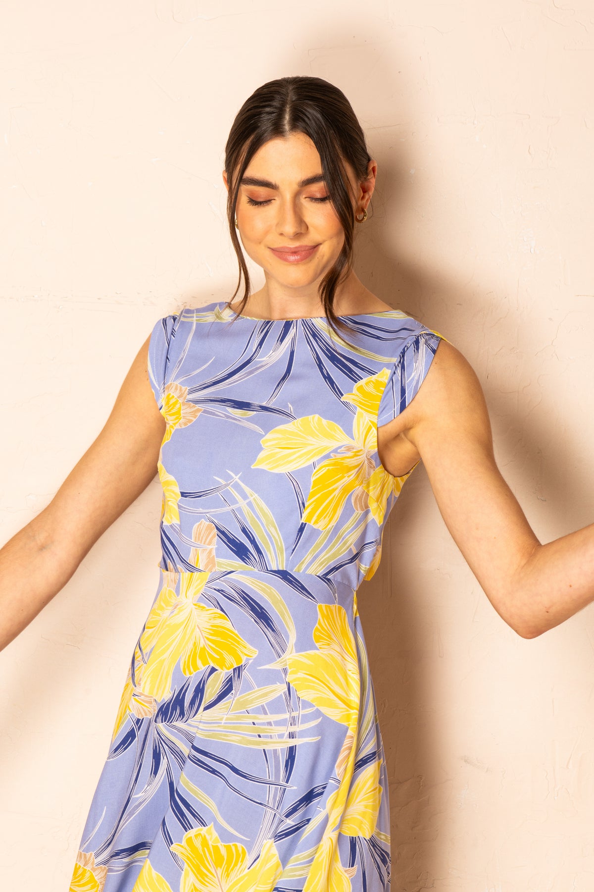 Robe Marée fleur jaunes par Cherry Bobin
