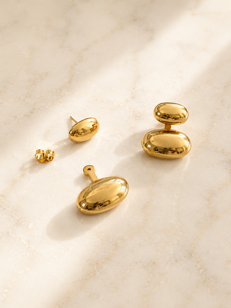 Boucles d'oreilles Novan doré de Tokade