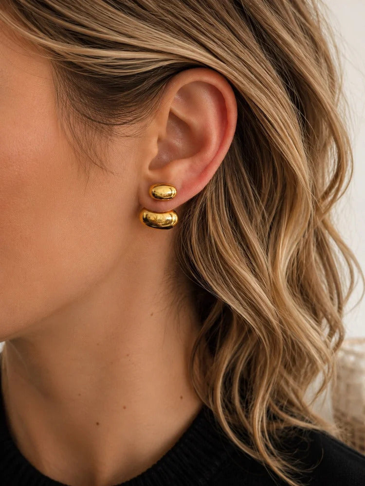 Boucles d'oreilles Novan doré de Tokade