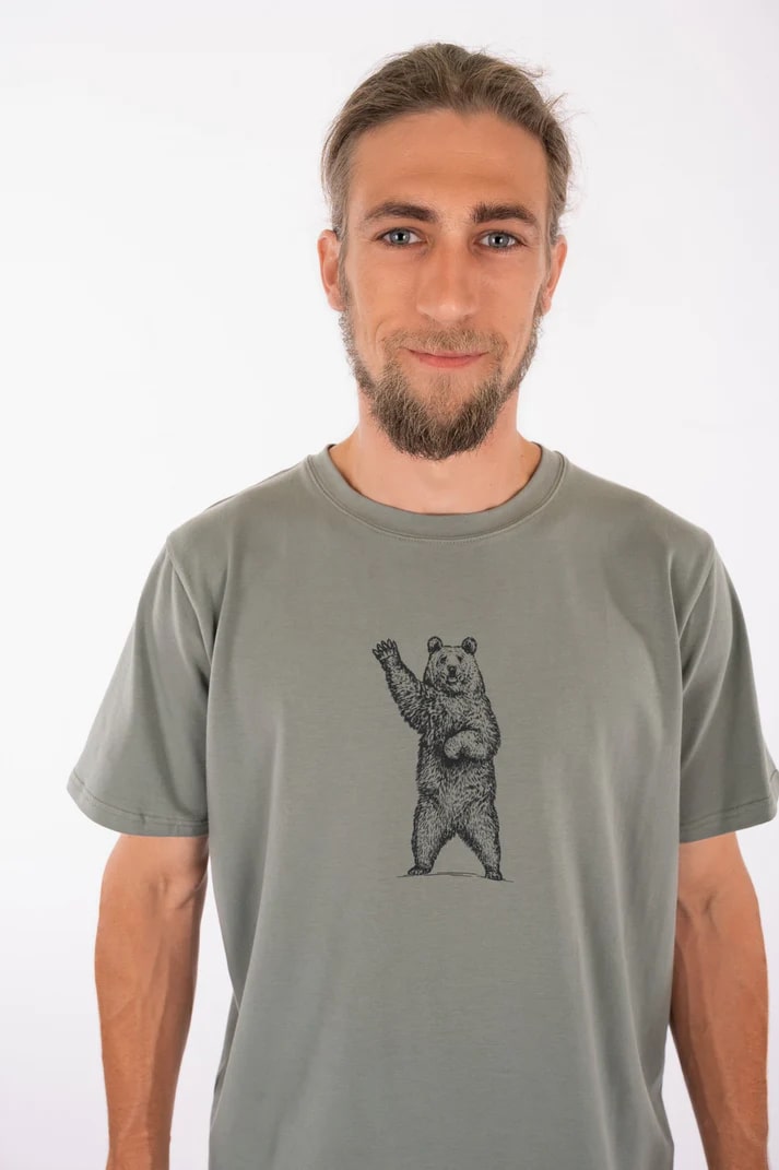 Tee-shirt Tom Hello Bear Agave Yeti Love