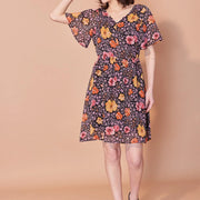 Robe Sissi fleurs et pico par Cherry Bobin