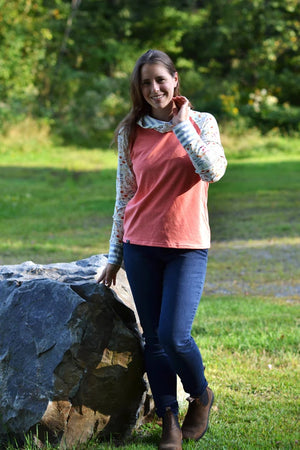Chandail raglan  corail de APRT