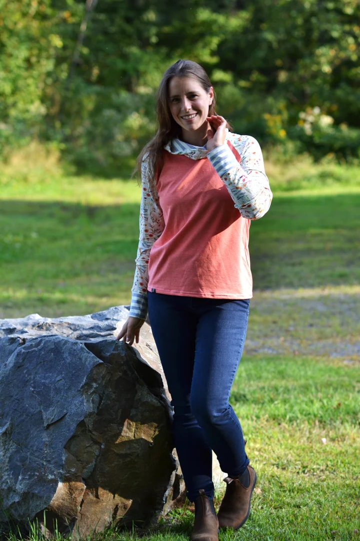 Chandail raglan  corail de APRT