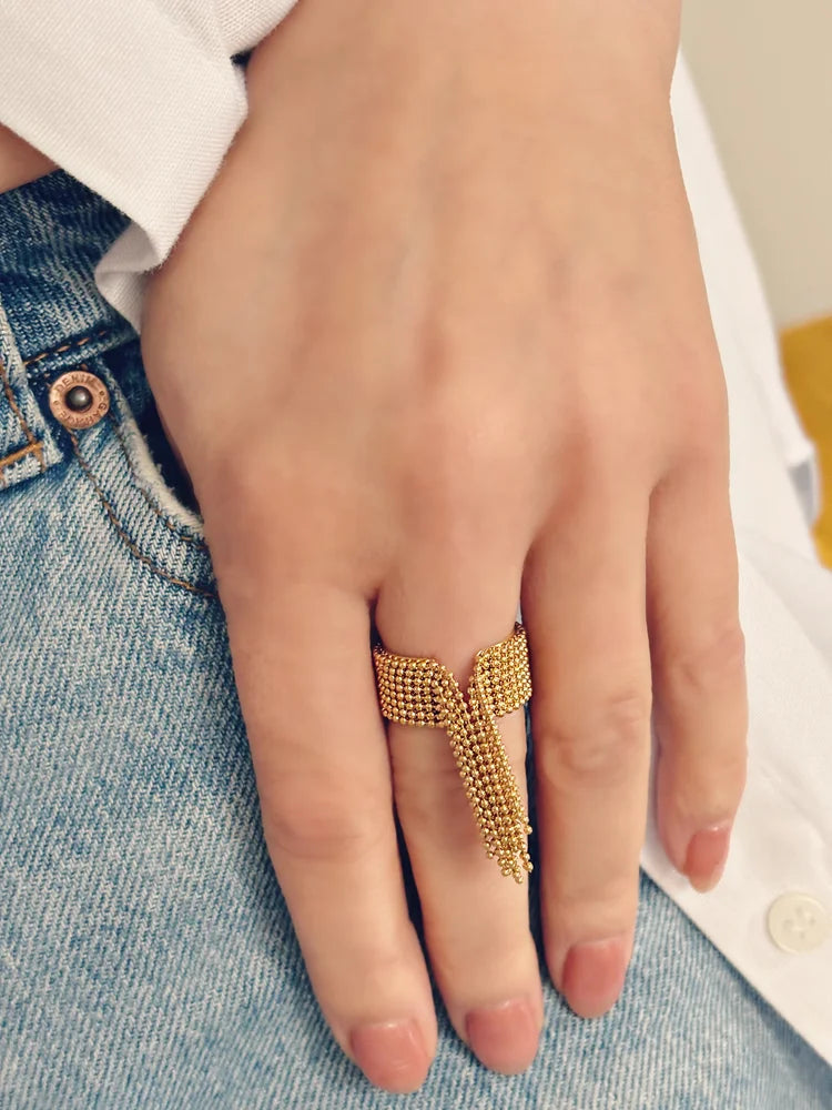 Bague renée dorée de Tokade