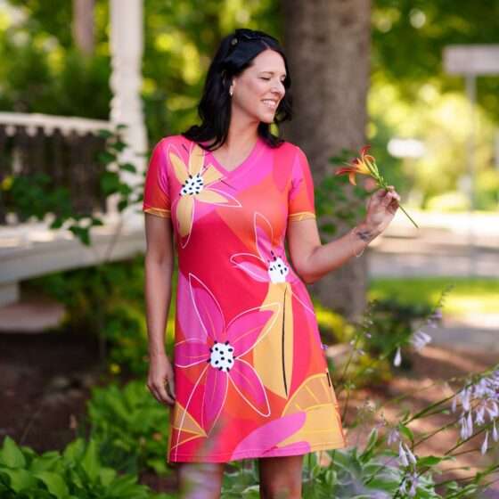 Robe Aperol couleurs chaudes de Rien ne se perd tout se crée