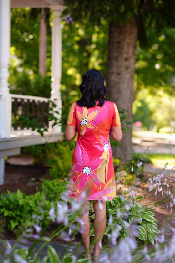 Robe Aperol couleurs chaudes de Rien ne se perd tout se crée