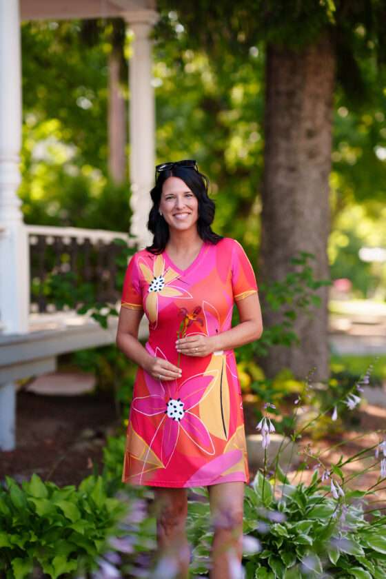 Robe Aperol couleurs chaudes de Rien ne se perd tout se crée