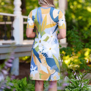 Robe Mojito bleu et jaune de Rien ne se perd tout se crée