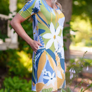 Robe Mojito bleu et jaune de Rien ne se perd tout se crée