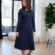 Robe Richelieu indigo de Rien ne se perd tout se crée