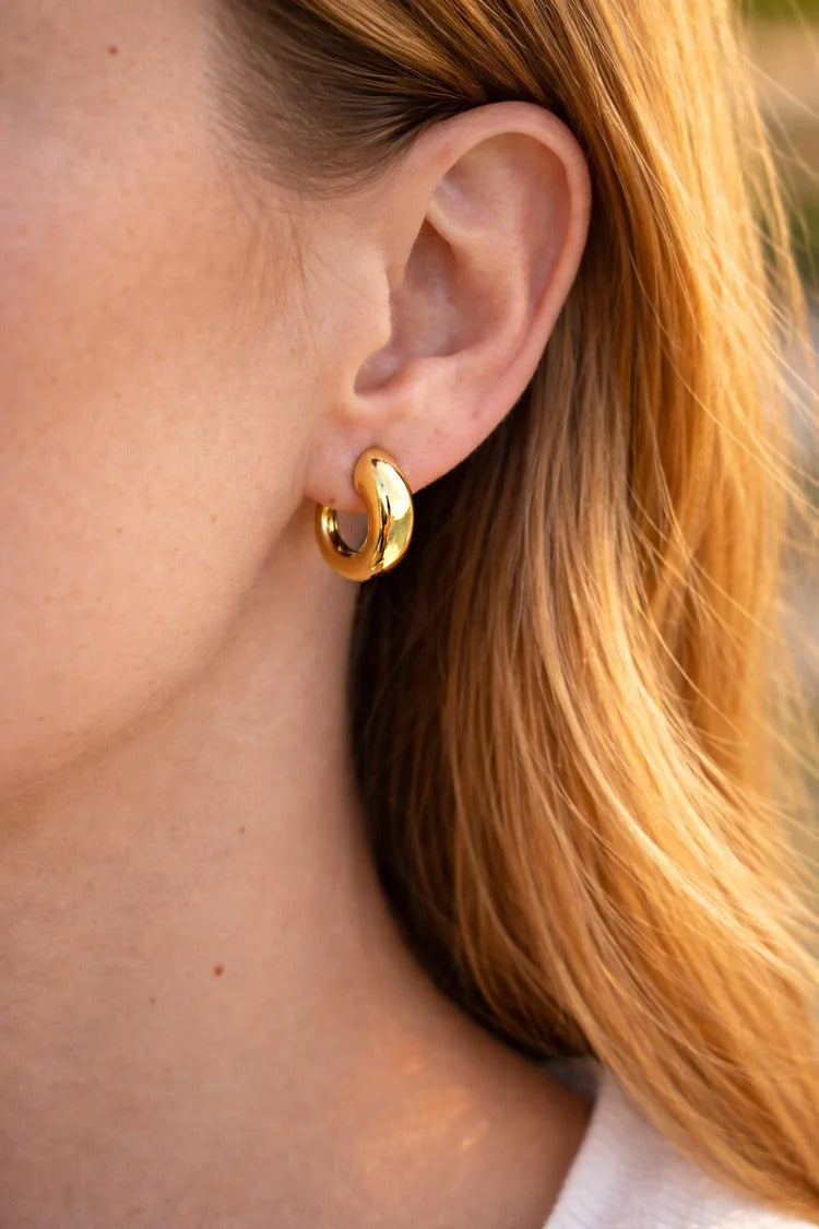 Boucles d'oreilles Ronny doré de Tokade