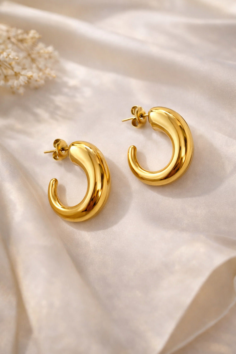 Boucles d'oreilles Ronny doré de Tokade