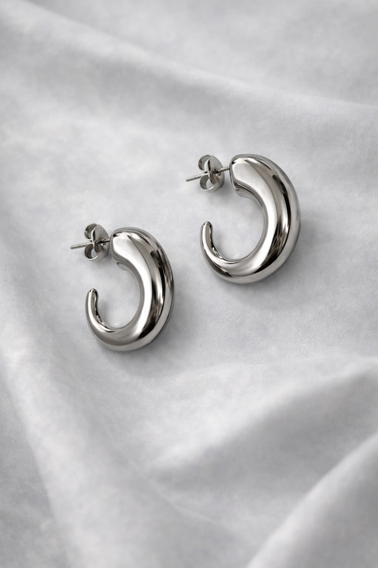 Boucles d'oreilles Ronny argent de Tokade