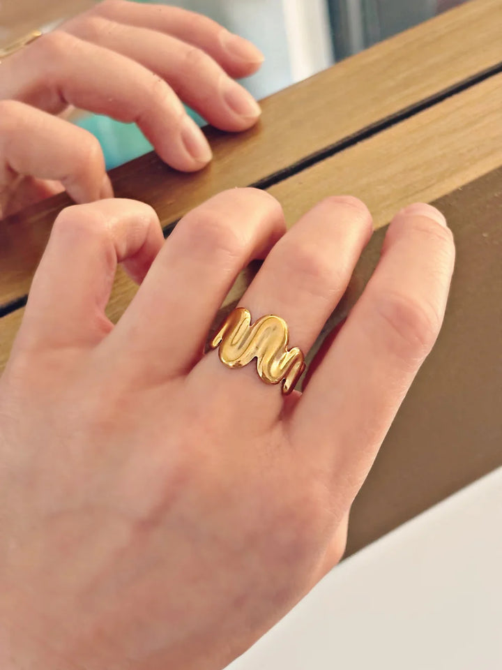 Bague Rumba dorée de Tokade