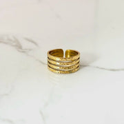Bague Samya dorée de Tokade