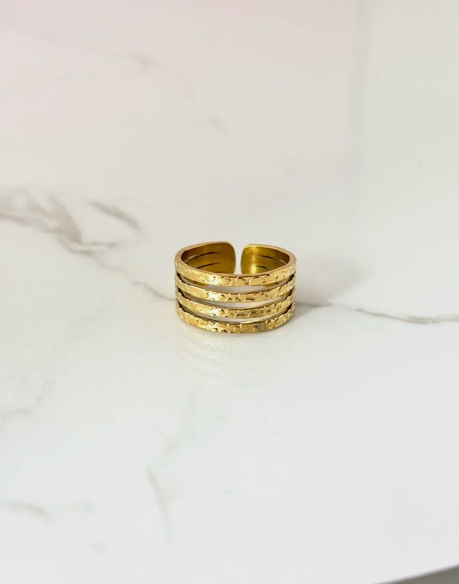 Bague Samya dorée de Tokade