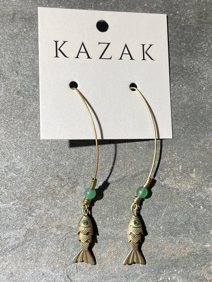 Boucles d'oreille sardine de Kazak