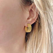 Boucles d'oreilles Sarnia dorées de Tokade