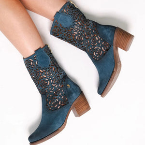 Botte Shania bleue par Glamille