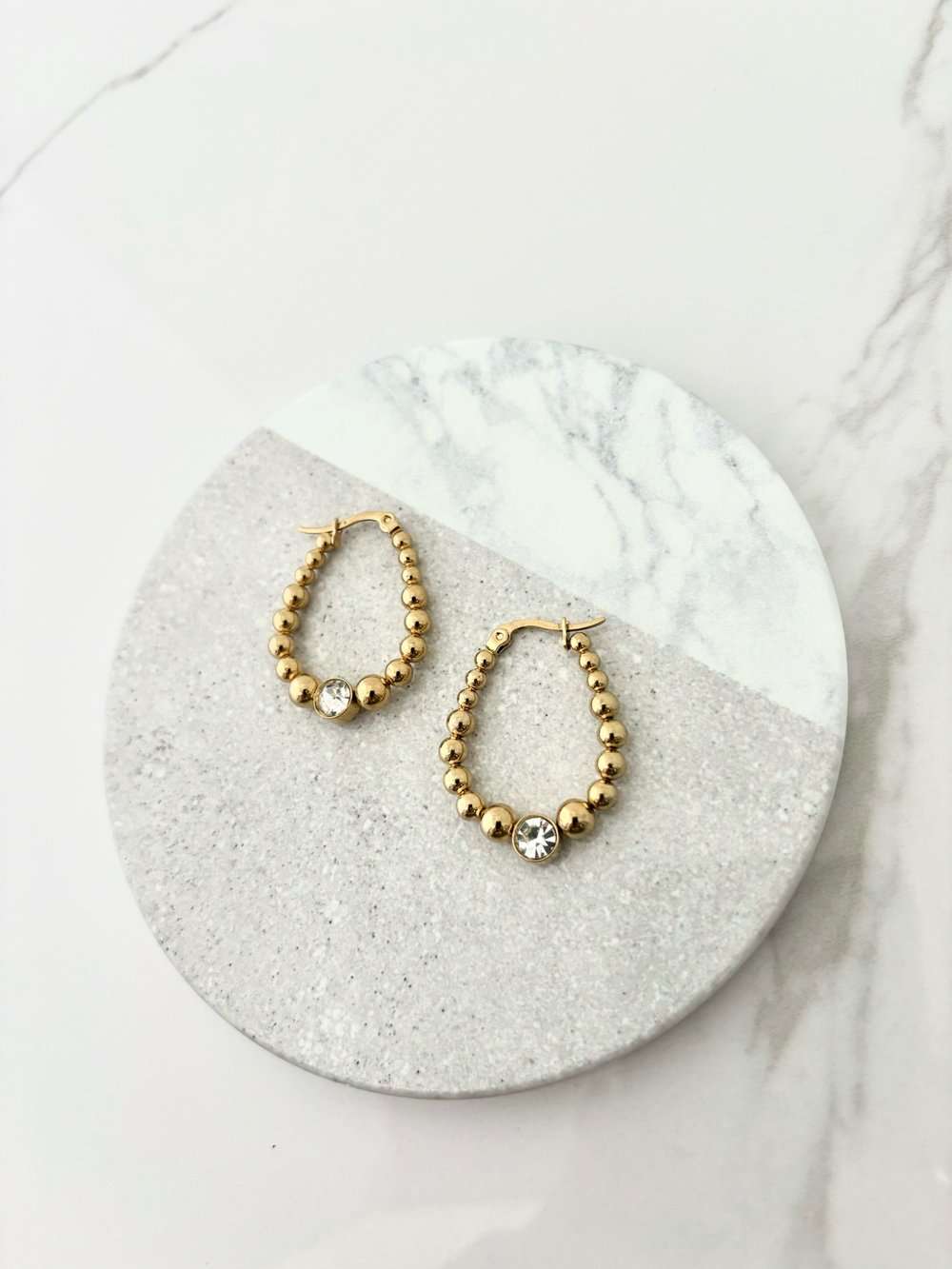 Boucles d'oreilles Shelly dorées de Tokade