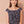 Cami Simone feuilles noir et blanc par Cherry Bobin