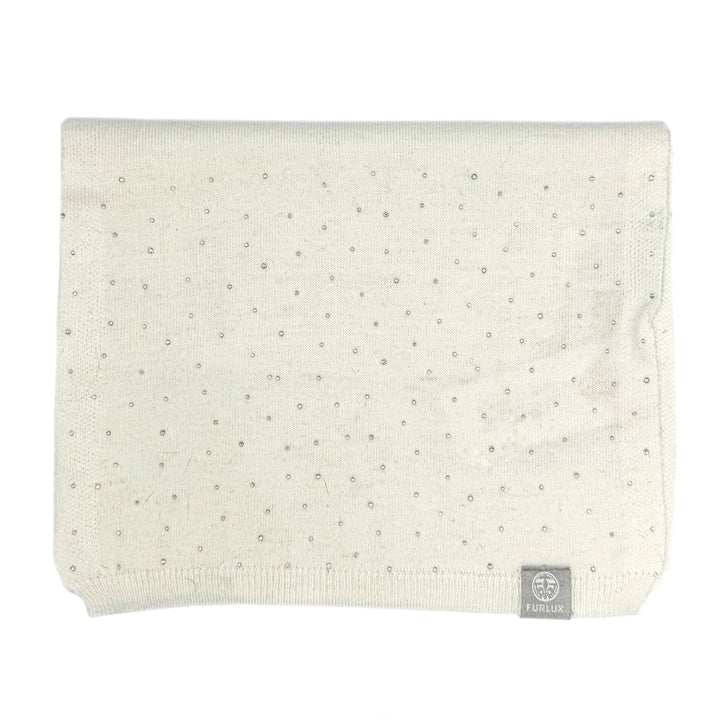 Foulard blanc faux diamants par Furlux