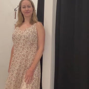 Robe souffle léger brun et crème par Cherry Bobin