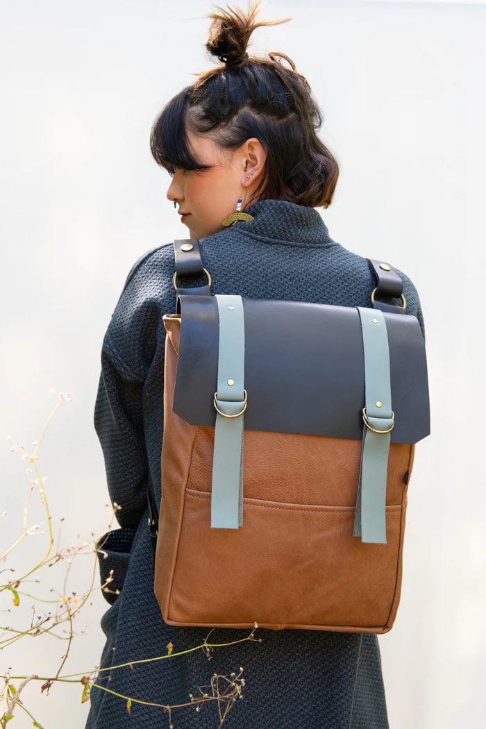 Sac Stoneridge caramel lichen de Kazak