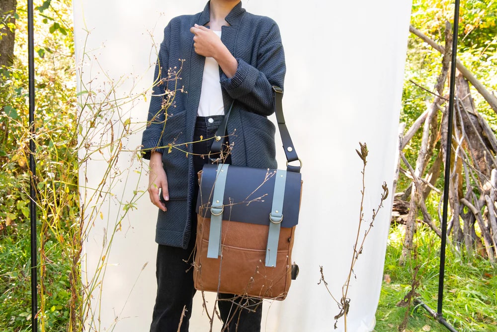 Sac En Cuir Recyclé de Kazak | Fringuée Futée