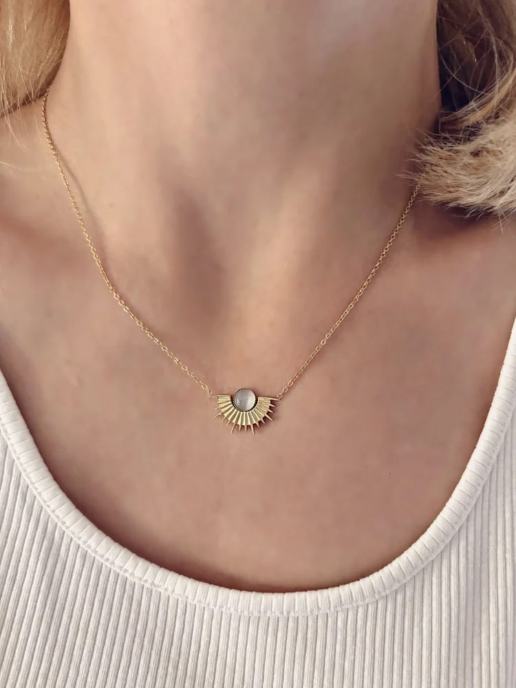 Collier sunny sauge de Tokade