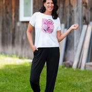 T-shirt Tiki aquarelle fleurie de Rien ne se perd tout se crée
