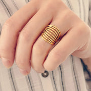 Bague Thatiana dorée de Tokade