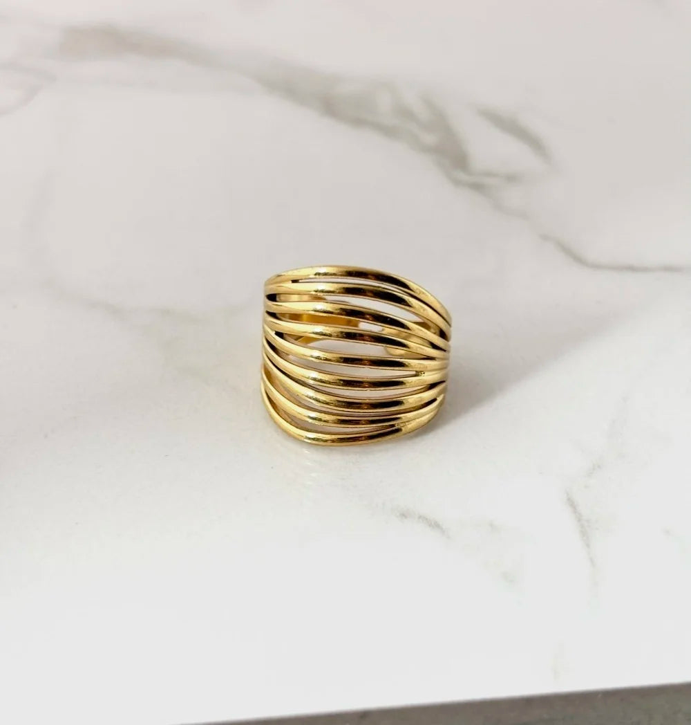Bague Thatiana dorée de Tokade