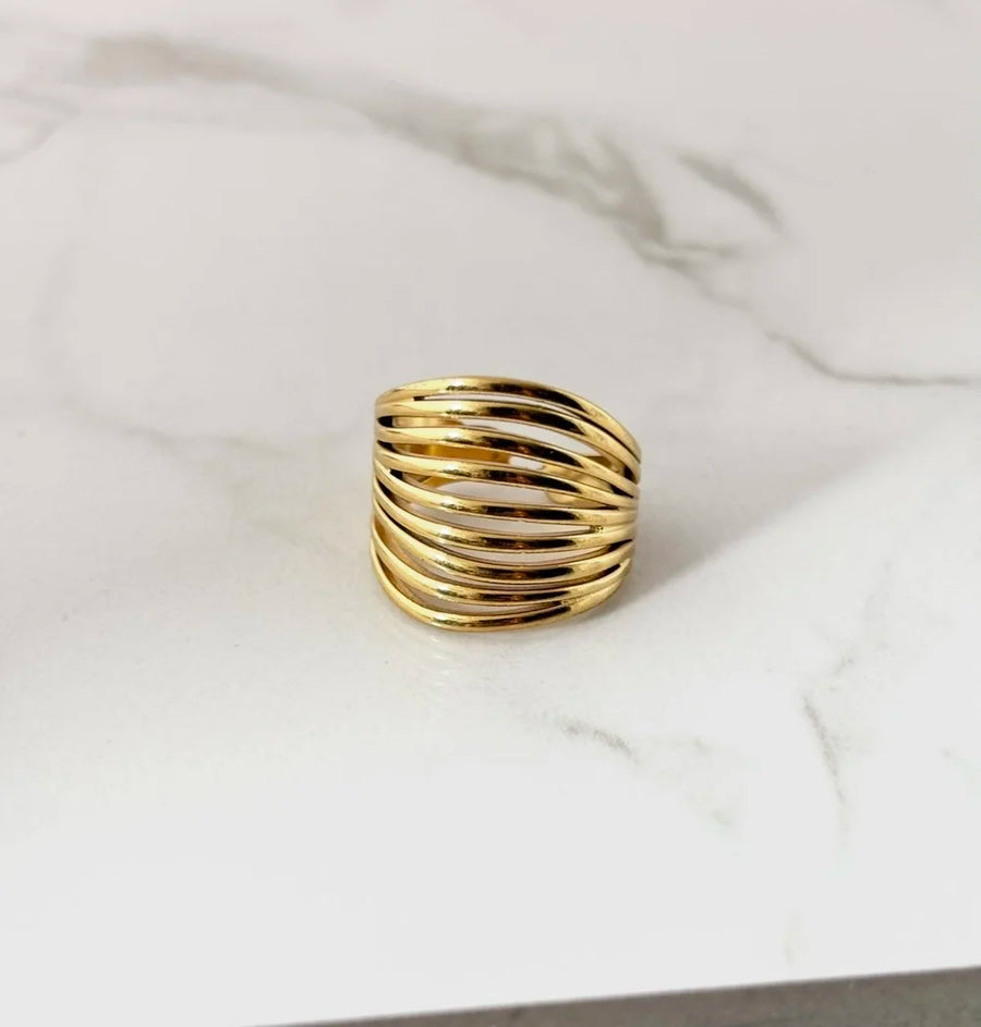 Bague Thatiana dorée de Tokade