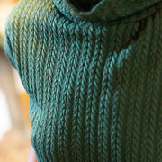 Haut torsadé vert de Louve