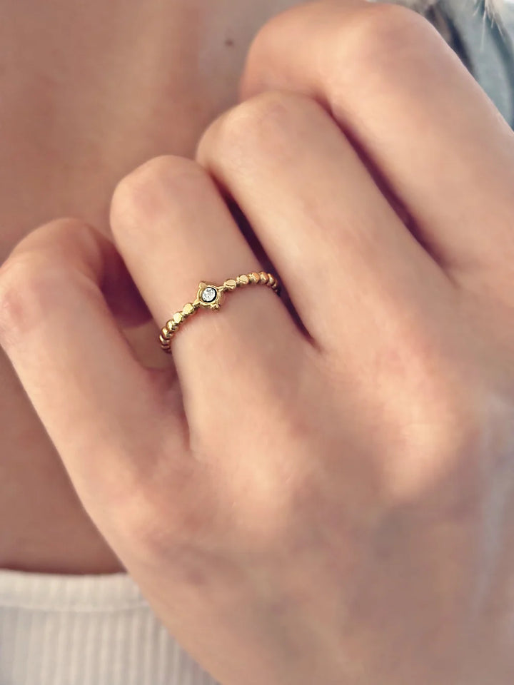 Bague Tyma dorée de Tokade