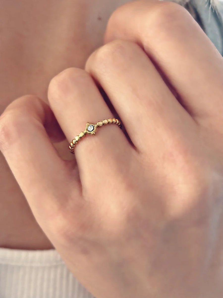 Bague Tyma dorée de Tokade