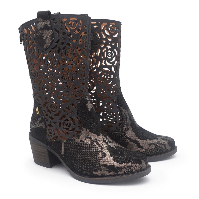 Botte Shania noire par Glamille