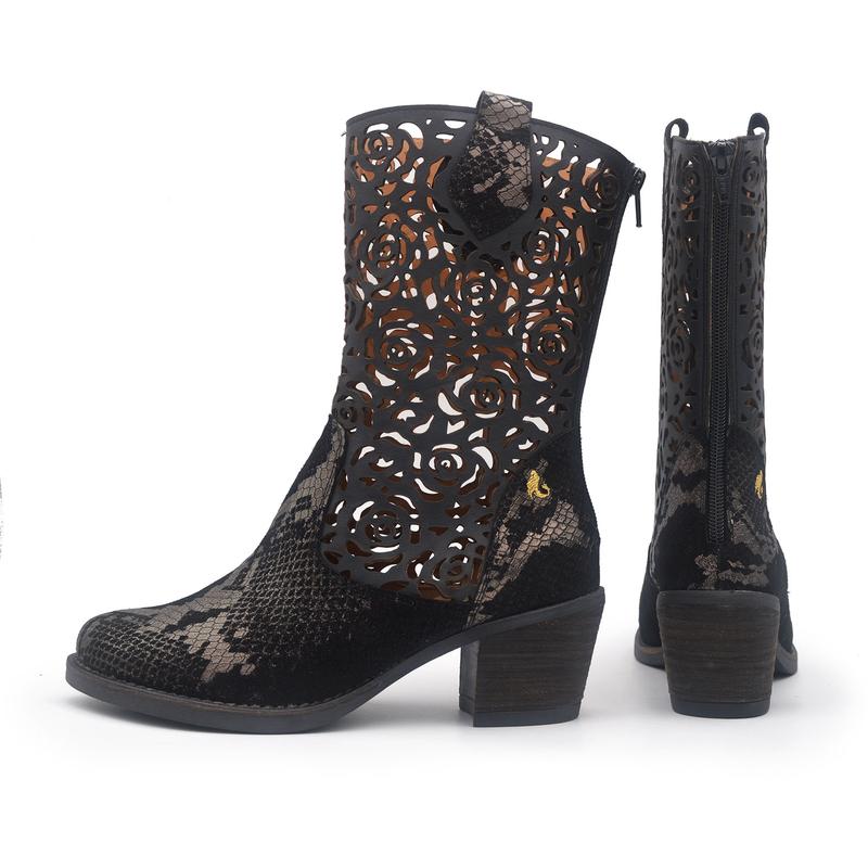 Botte Shania noire par Glamille