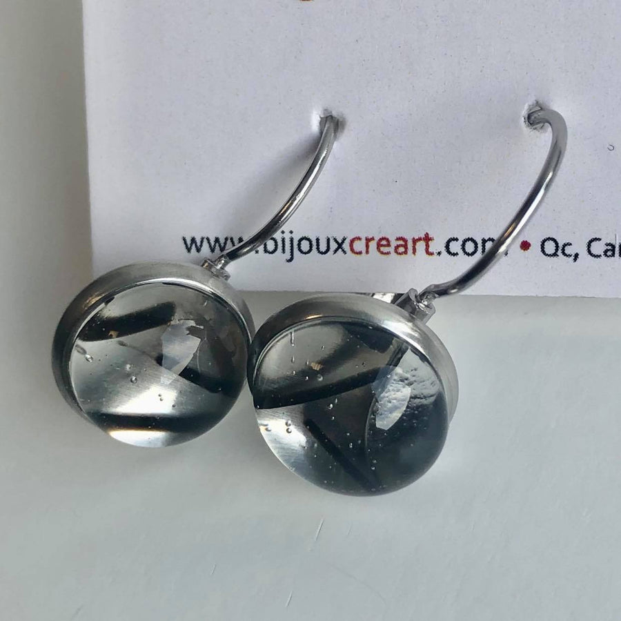Boucles d'oreilles Ronde 5 de Cré-Art