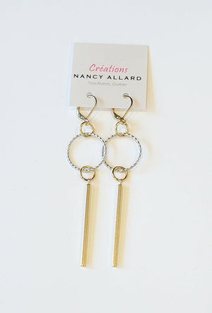 Boucles d'oreilles géo #2 par Nancy Allard