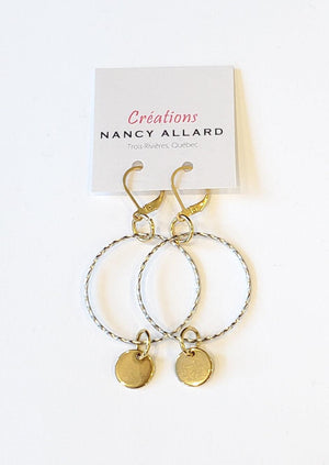 Boucles d'oreilles géo #6 par Nancy Allard