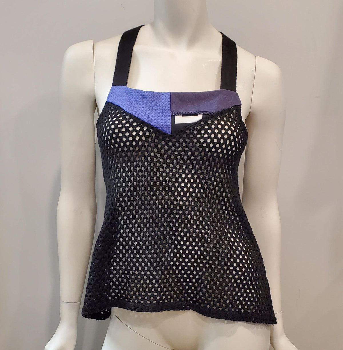 Camisole tricot ajouré noir small par Myco Anna