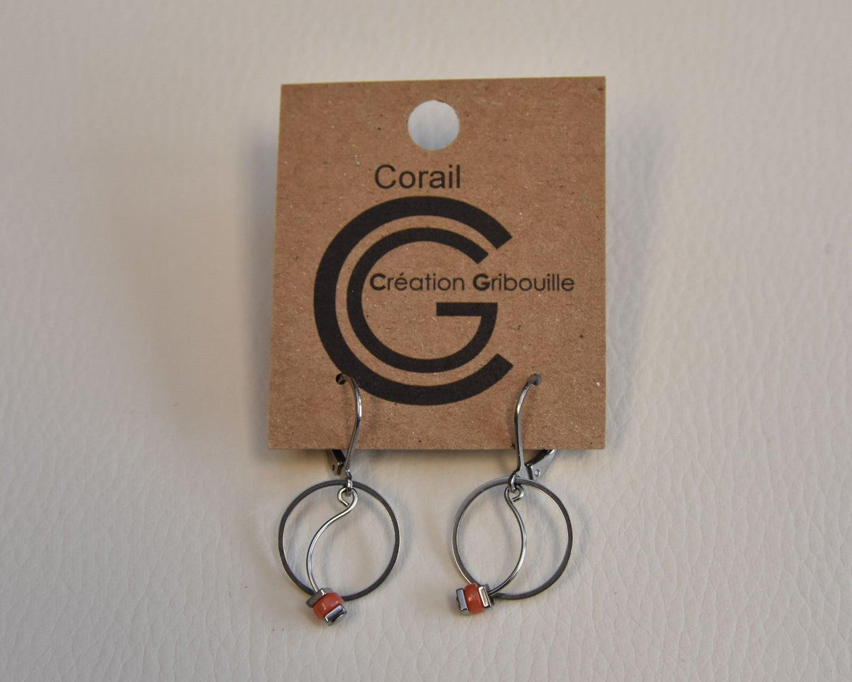 Boucles d'oreilles #233 de Gribouille
