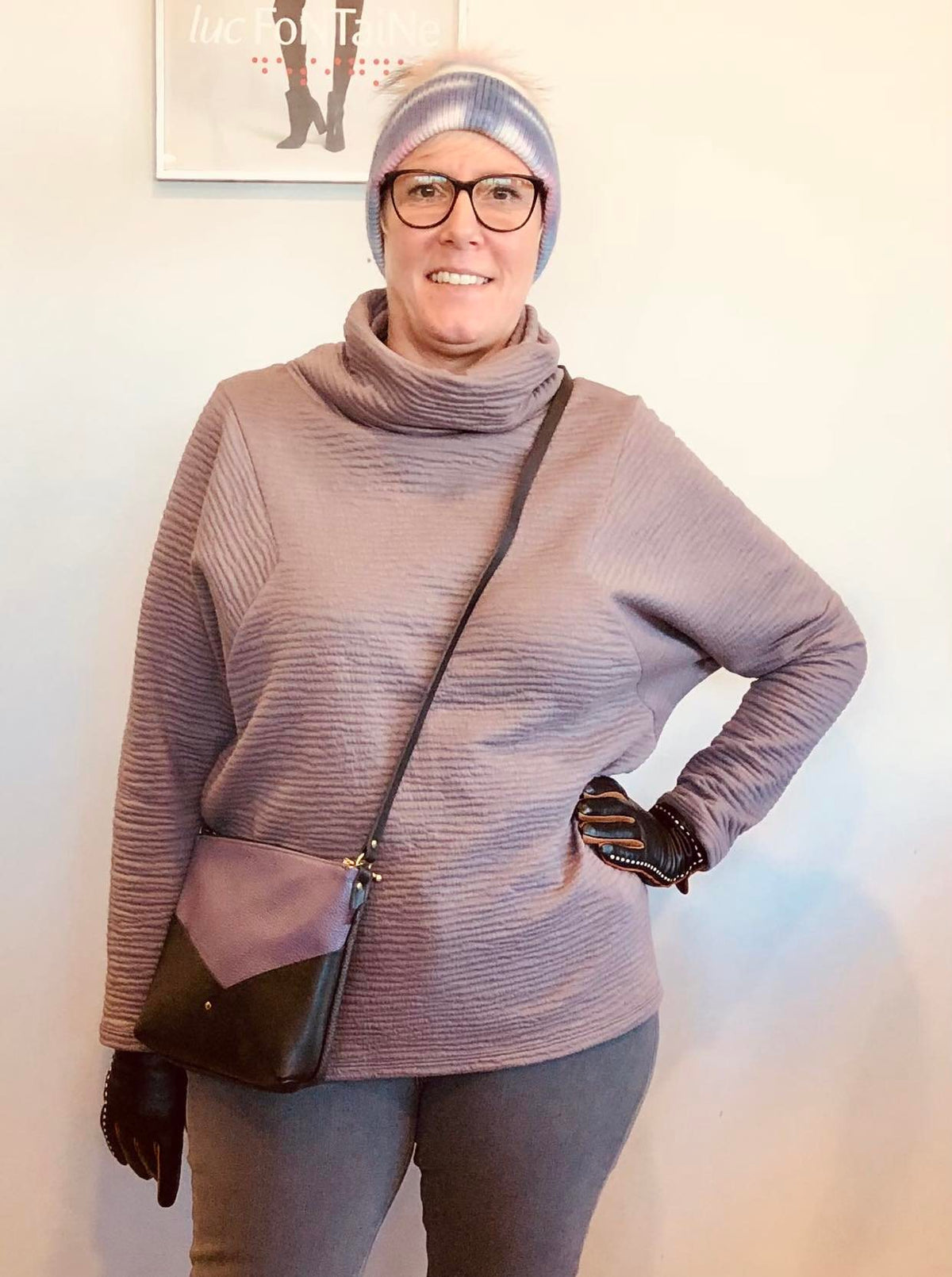 Sac Woodstock mauve de Kazak