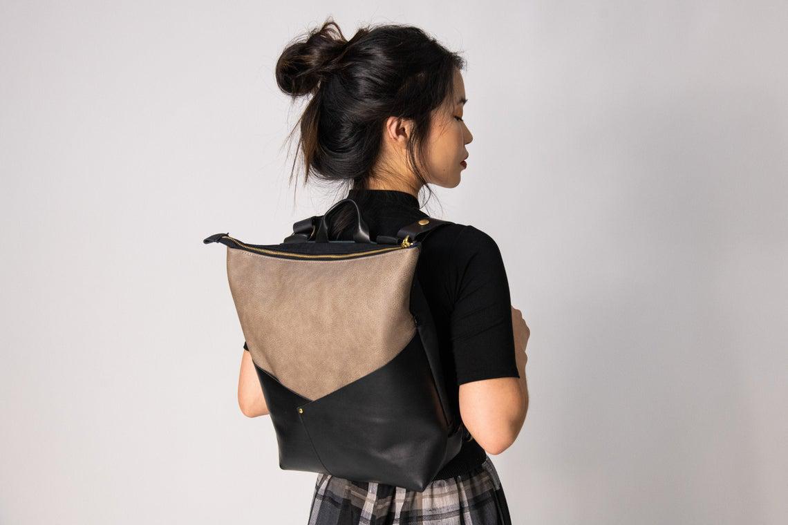 Sac Atwood taupe et noir de Kazak