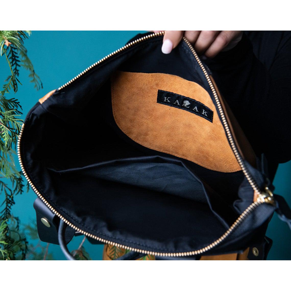 Sac Atwood taupe et noir de Kazak
